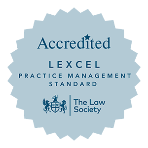 The Law Society Lexcel Practice Management Standard accreditation badge